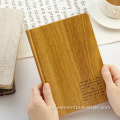 Noterbook Papel de grano de madera impermeable decorativo